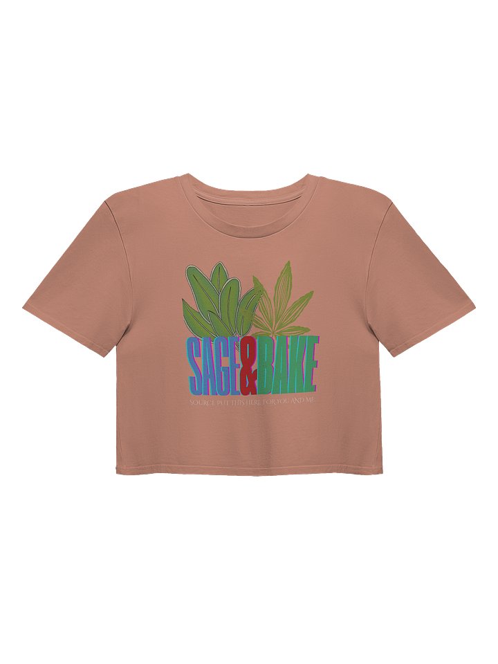 SAGE AND BAKE CROP TEE product image (1)
