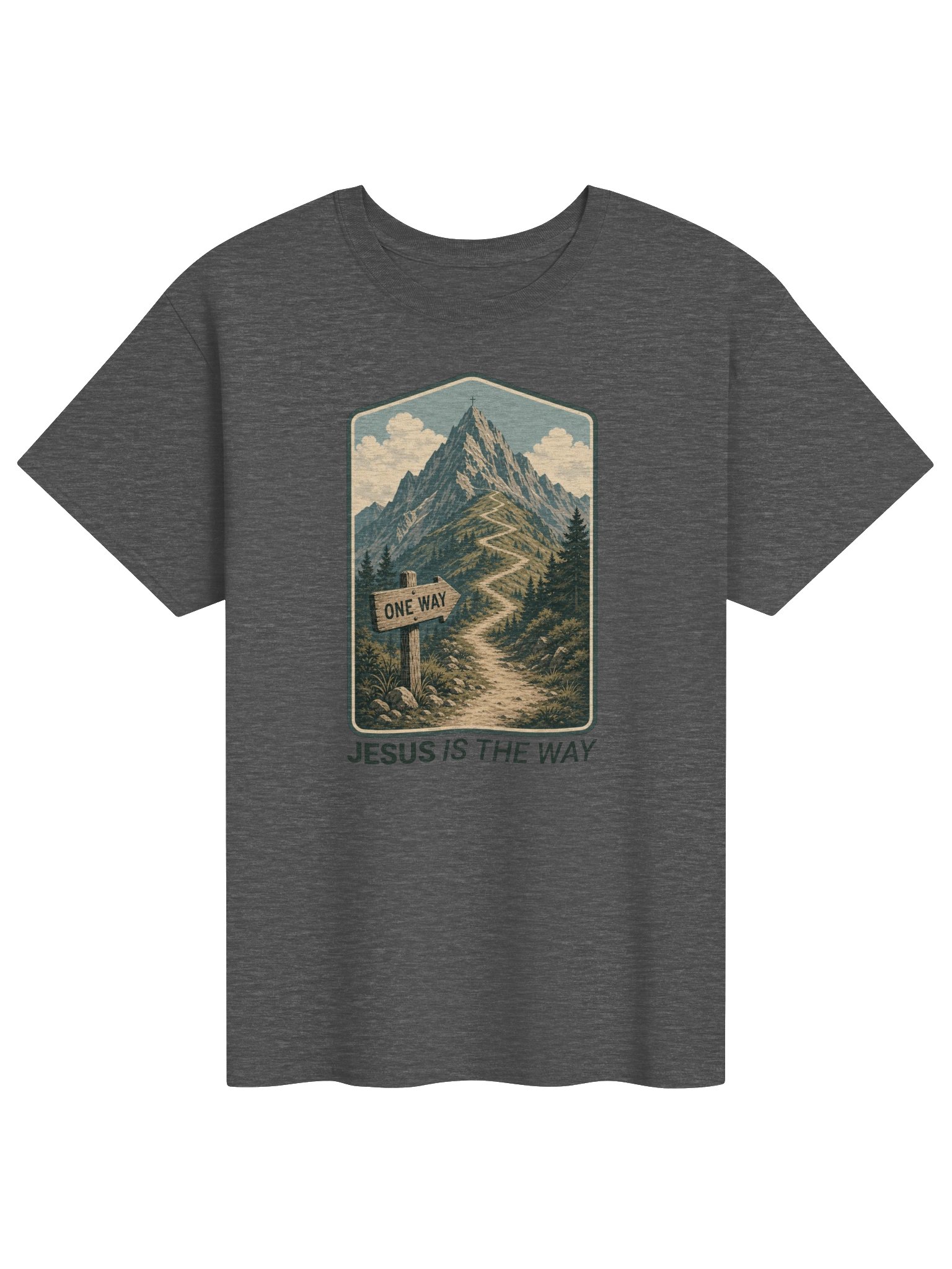 Jesus Is the Way – Mountain Trail Tee product image (5)