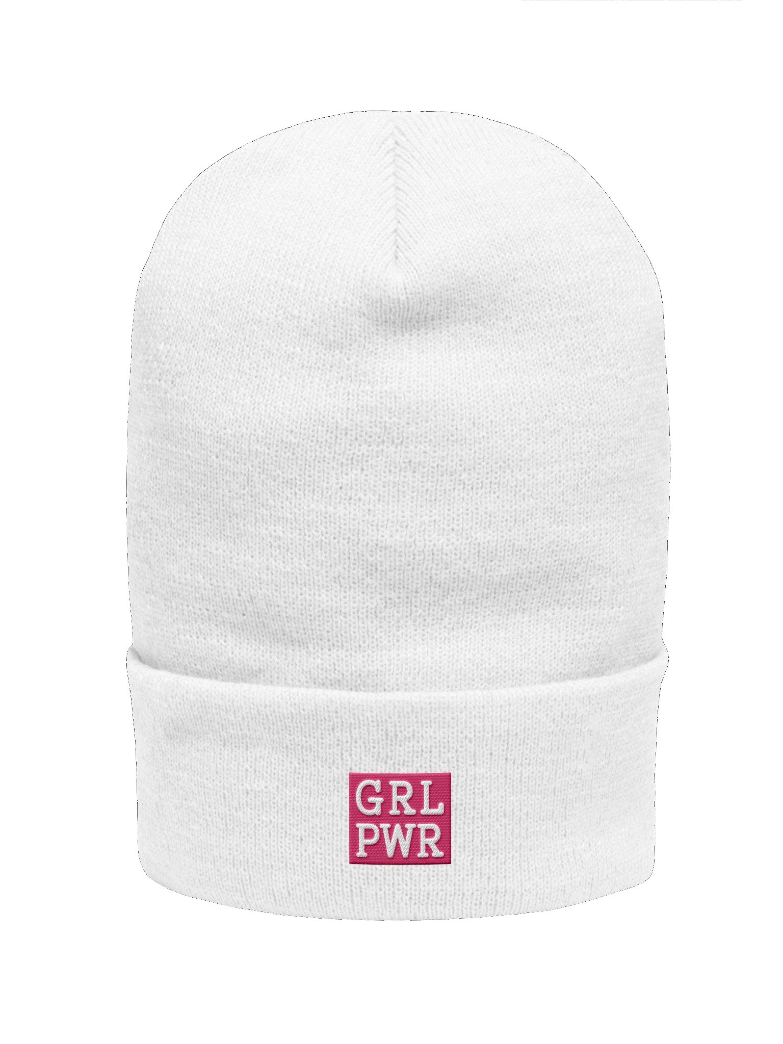 GRL PWR! Embroidered Cuffed Beanie – Soft & Cozy Unisex Accessory for Everyday Elegance product image (2)