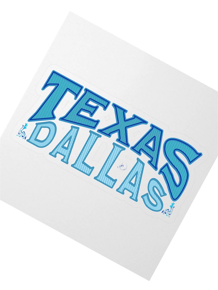 Dallas Texas Vibes Kiss Cut Sticker product image (2)