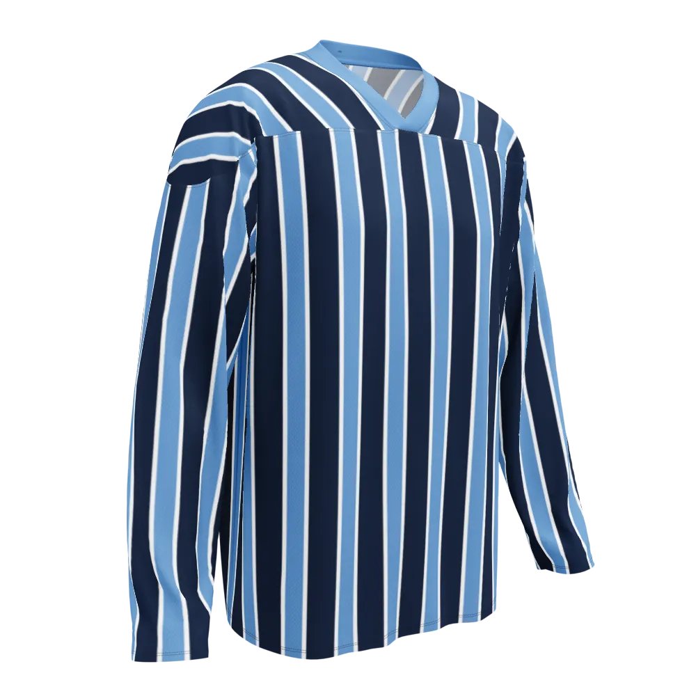 Blue Stripe Eco-Friendly Hockey Fan Jersey product image (2)