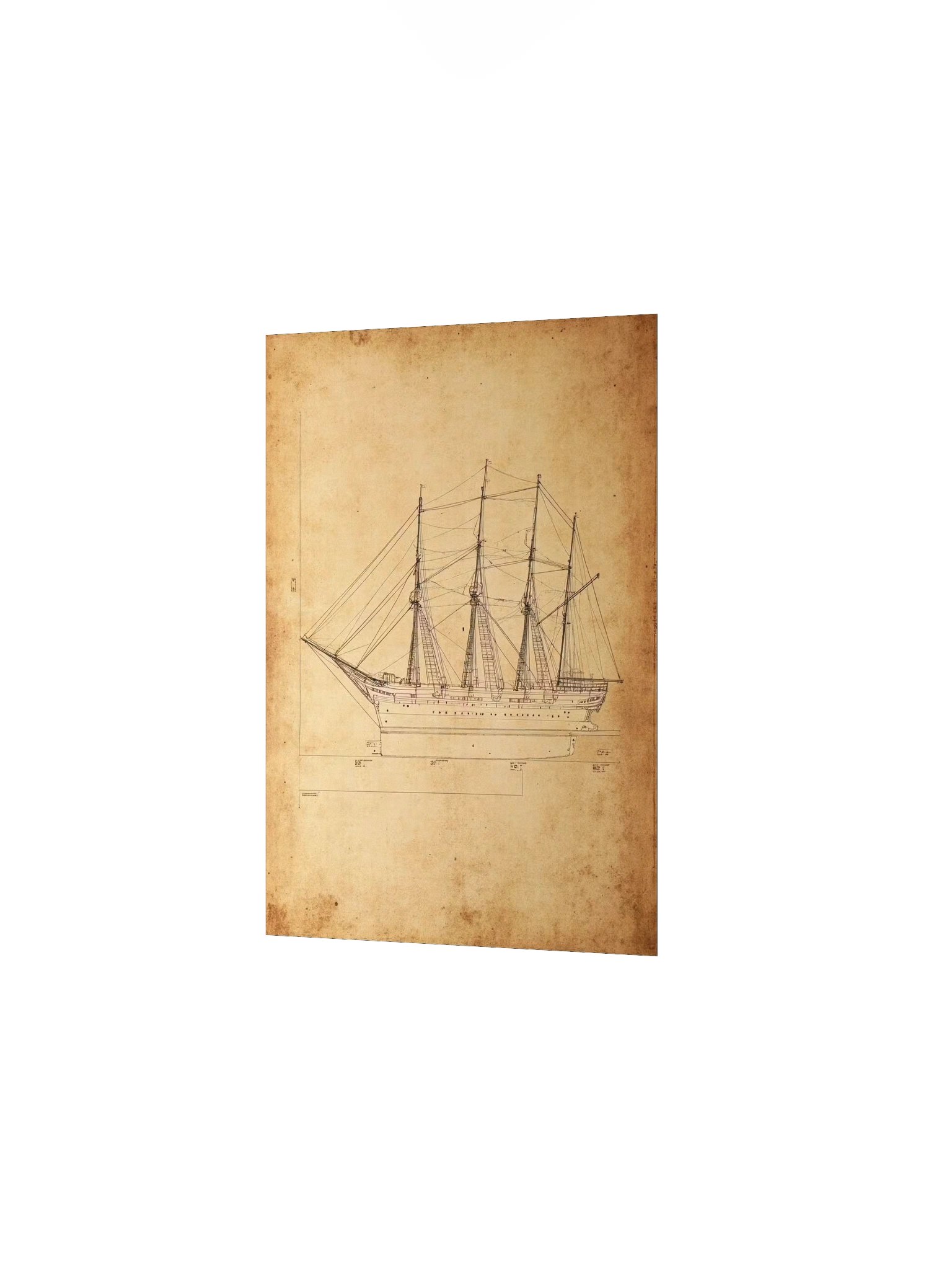 JS Elcano Training Ship: Naval Engineering & Sail Master Plan product image (15)