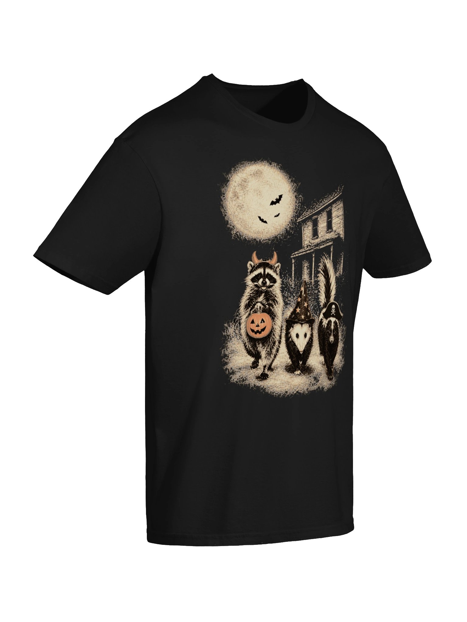 Halloween Raccoon Trio T-Shirt product image (3)
