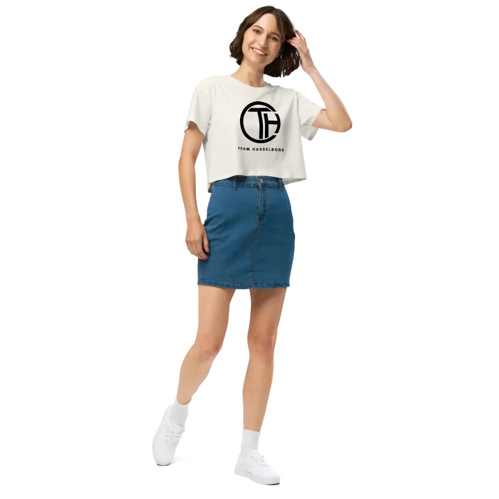 Hasselborg Logo Cropped Tee - Off White product image (2)