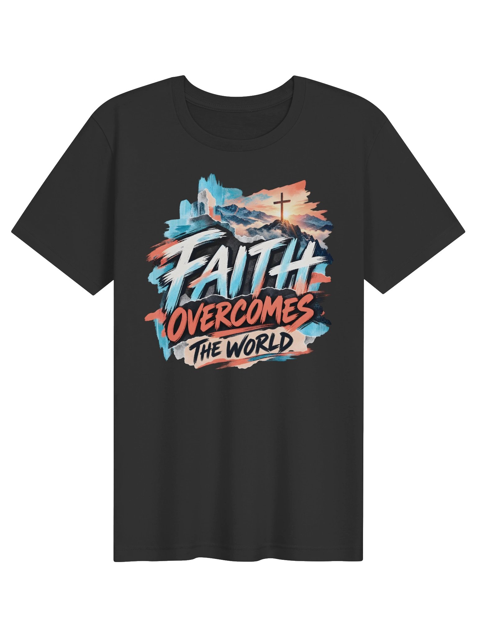 Faith Overcomes the World Everyday Tee product image (57)