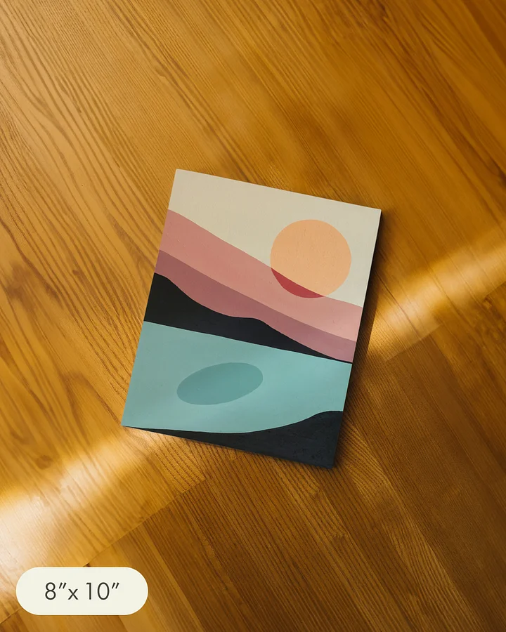Mountain Sunset Painting Print product image (2)