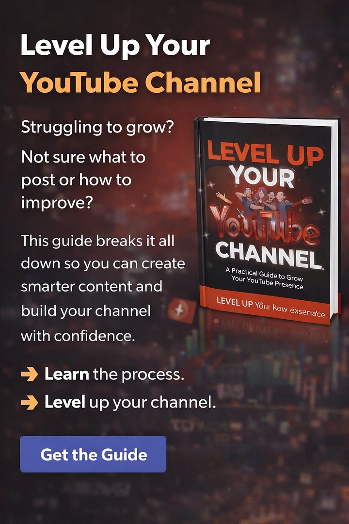 How to LEVEL UP your YOUTUBE channel Guidebook product image (1)