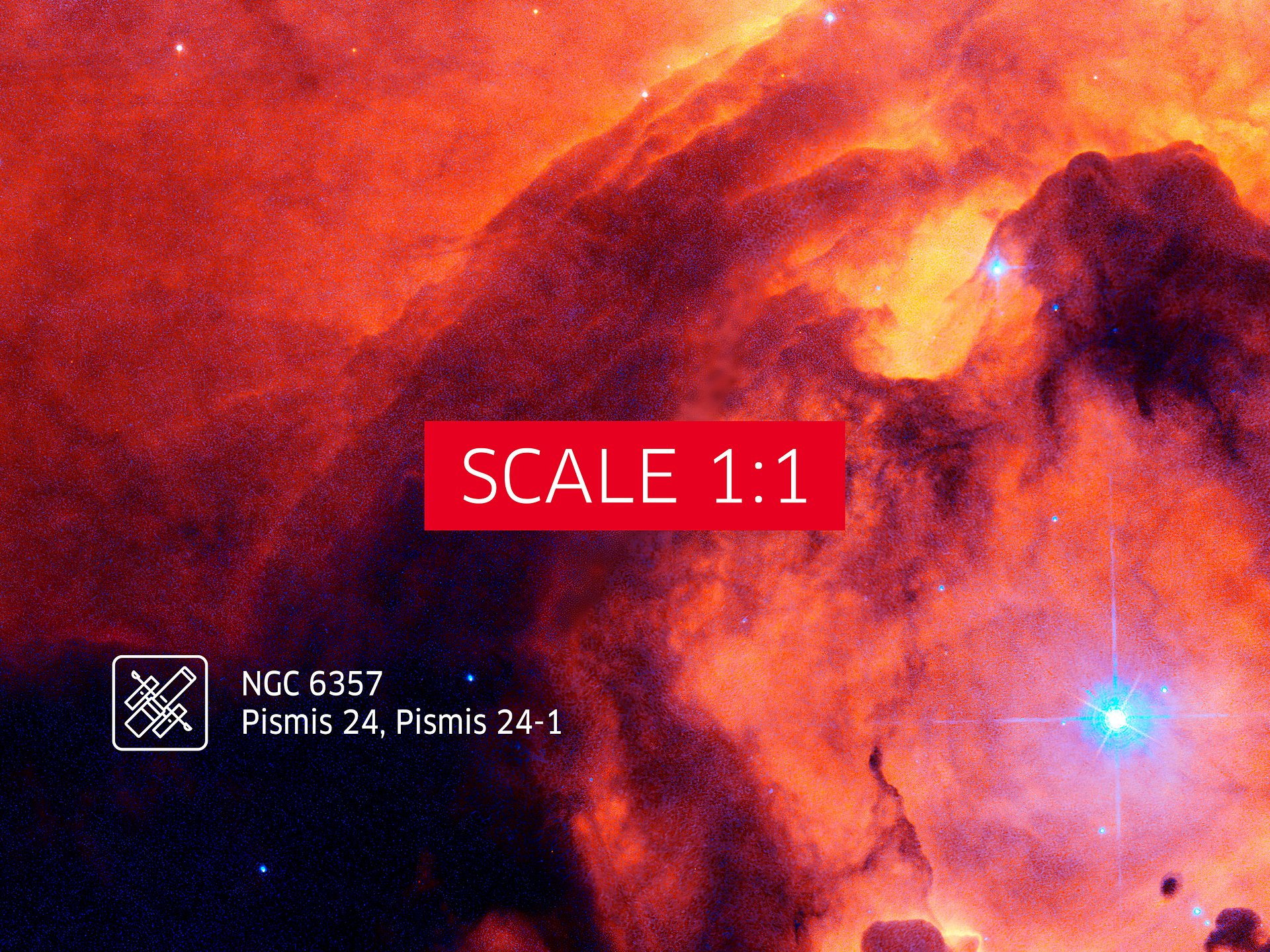 Pismis 24, emission nebula NGC 6357, NASA Hubble Space Telescope — Hi-Res Space poster, science poster, space photo product image (6)