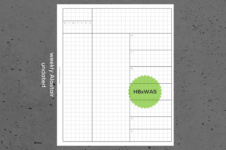weekly - with Alastair tasks - undated - HBxWA5 product image (1)
