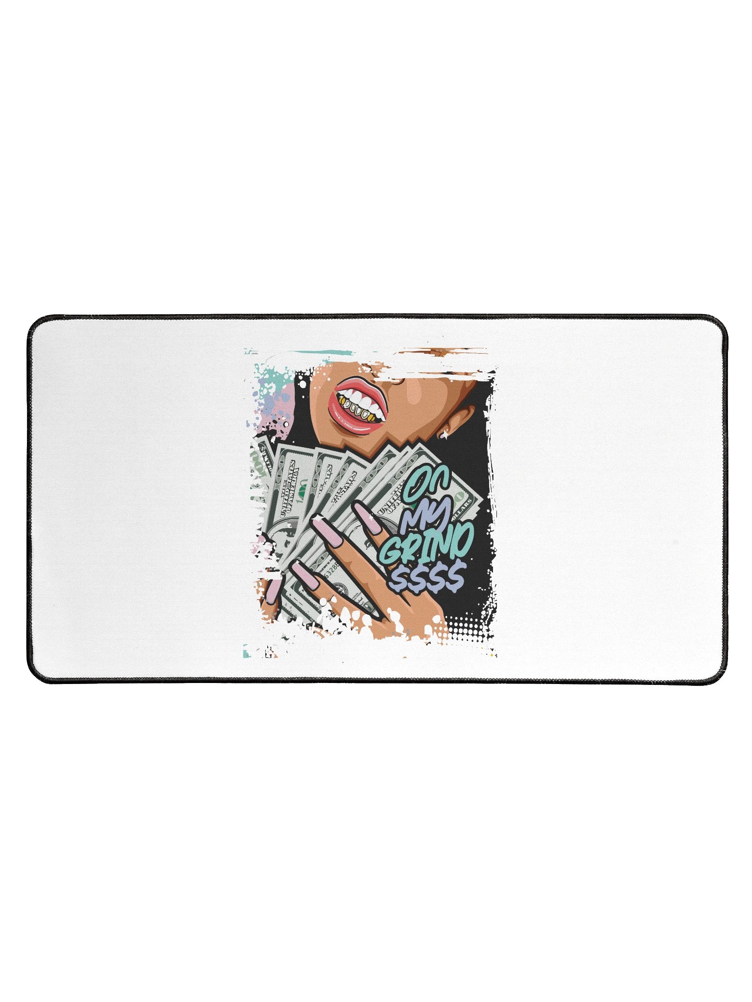Desk Mat – Hustle & Glam Minimalist Printed Desk Pad for Office & Home product image (1)
