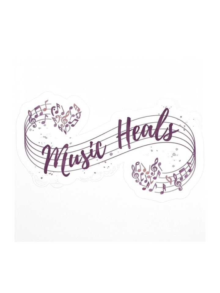 Music Heals Kiss Cut Sticker product image (2)