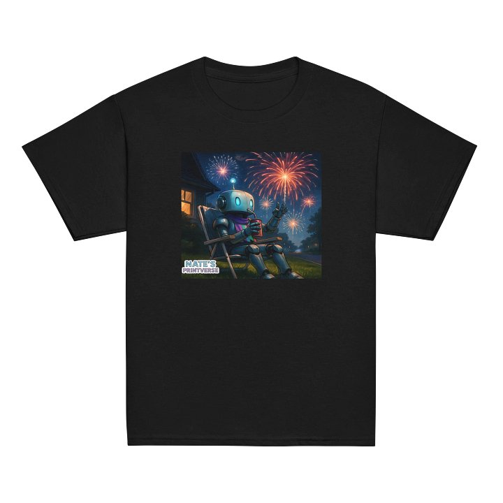 Robot's Night Out Youth Tee product image (2)