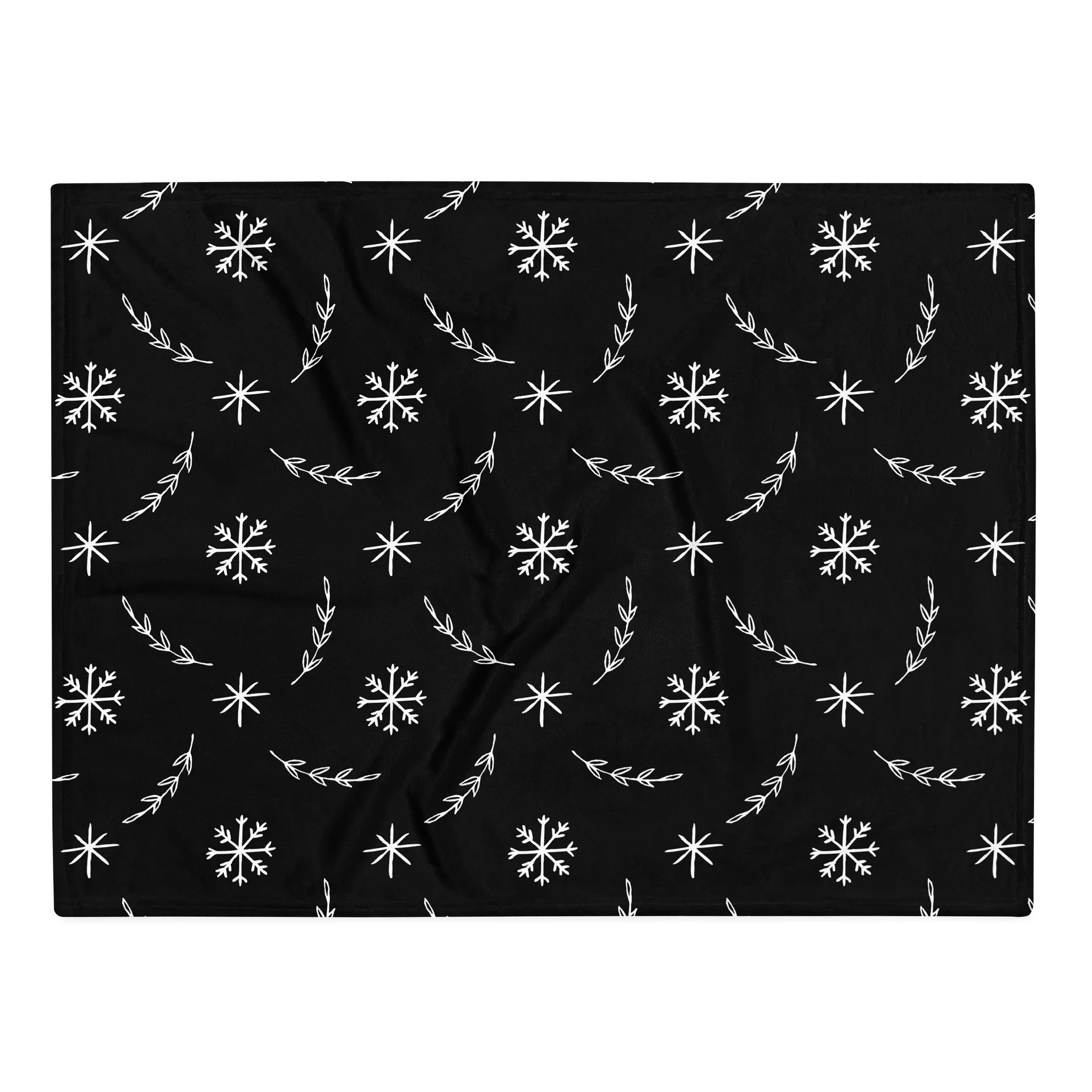 Botanical Snowfall Pattern Throw Blanket product image (3)