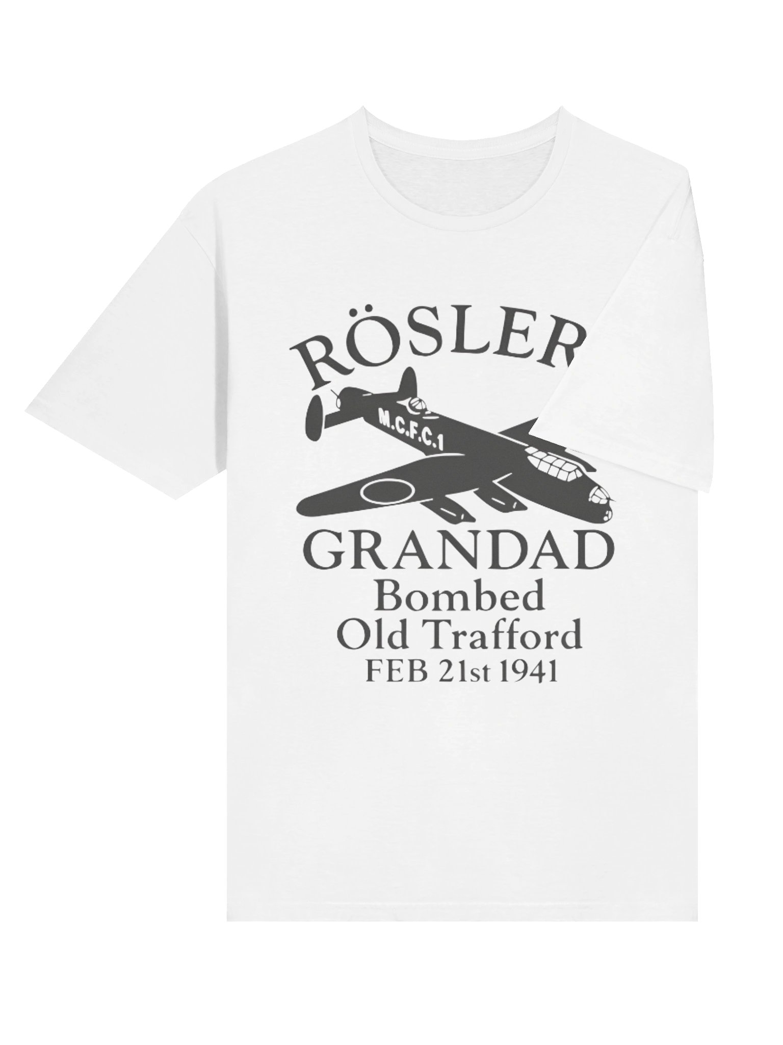 Rosler’s Grandad Bombed Old Trafford 1941 Shirt product image (4)
