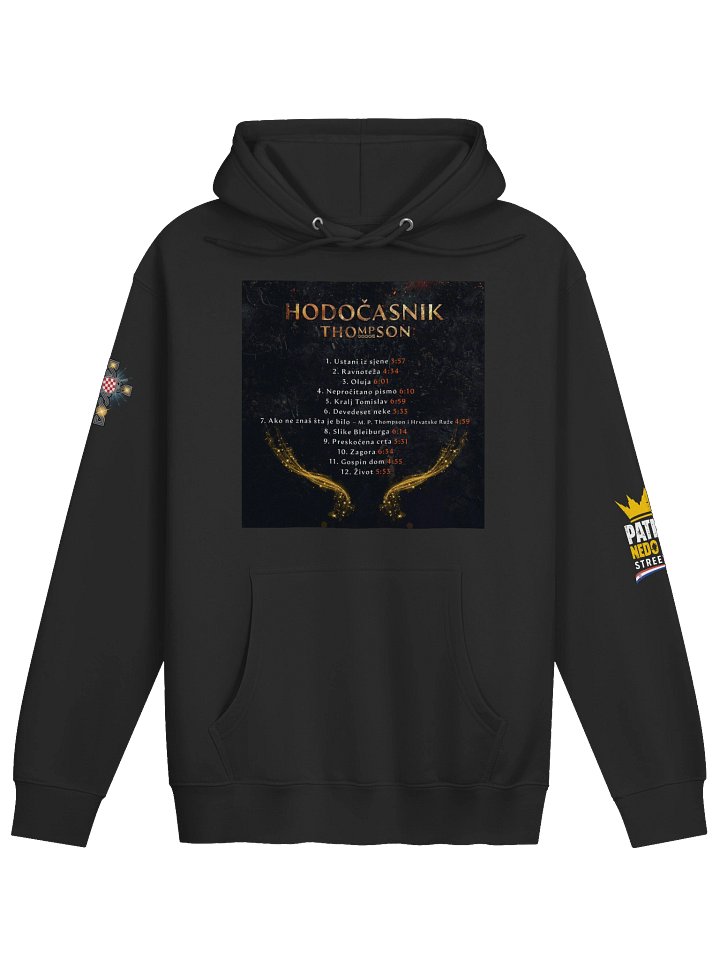 Crowned Patriot Streetwear Hoodie Thompson Hodočasnik product image (1)