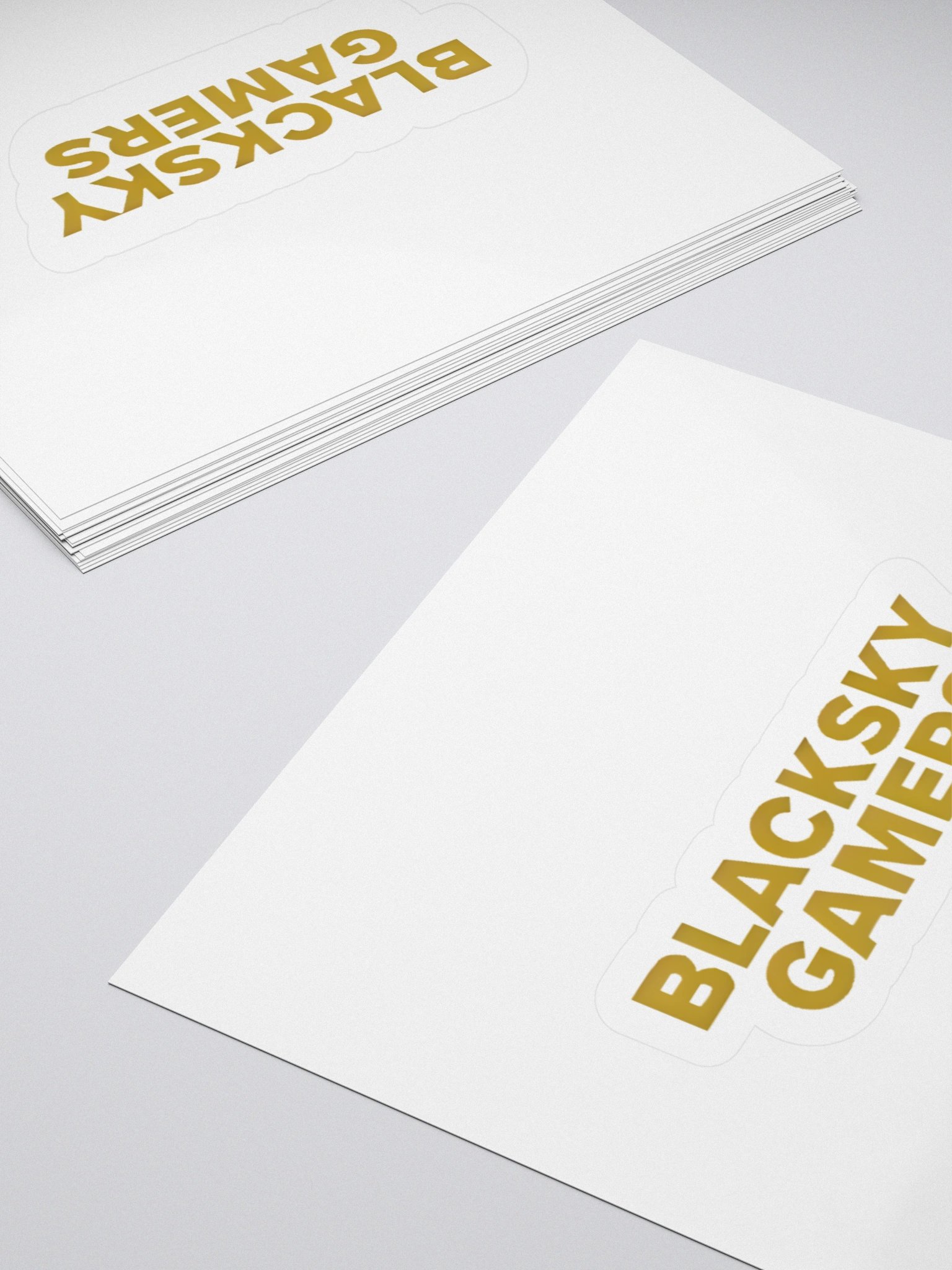 Gilded BlackSkyGamers Kiss Cut Stickers product image (4)