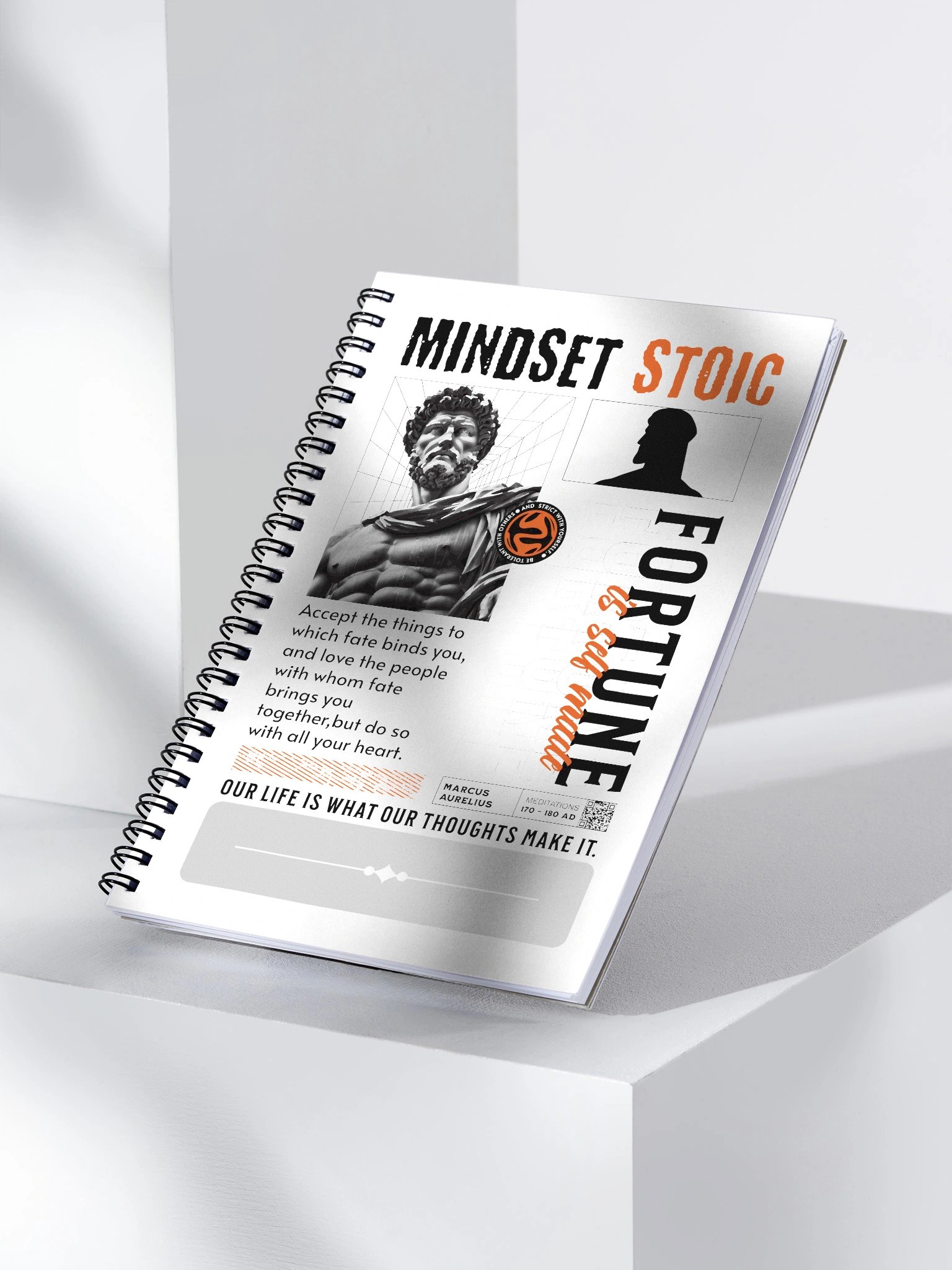 Our Life Is What Our Thoughts Make It – Stoic Journal Notebook product image (3)