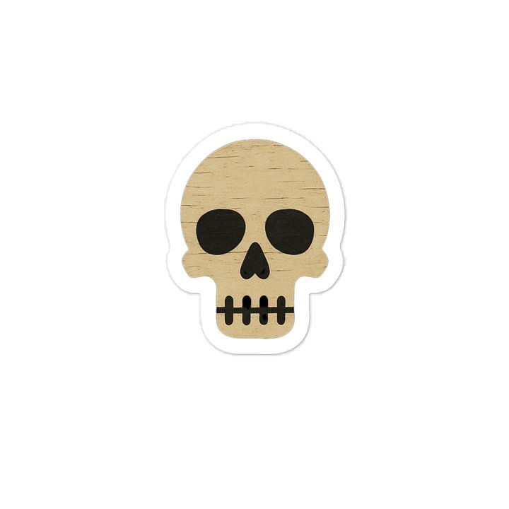 Vintage Harleys Revived Skull Sticker product image (1)
