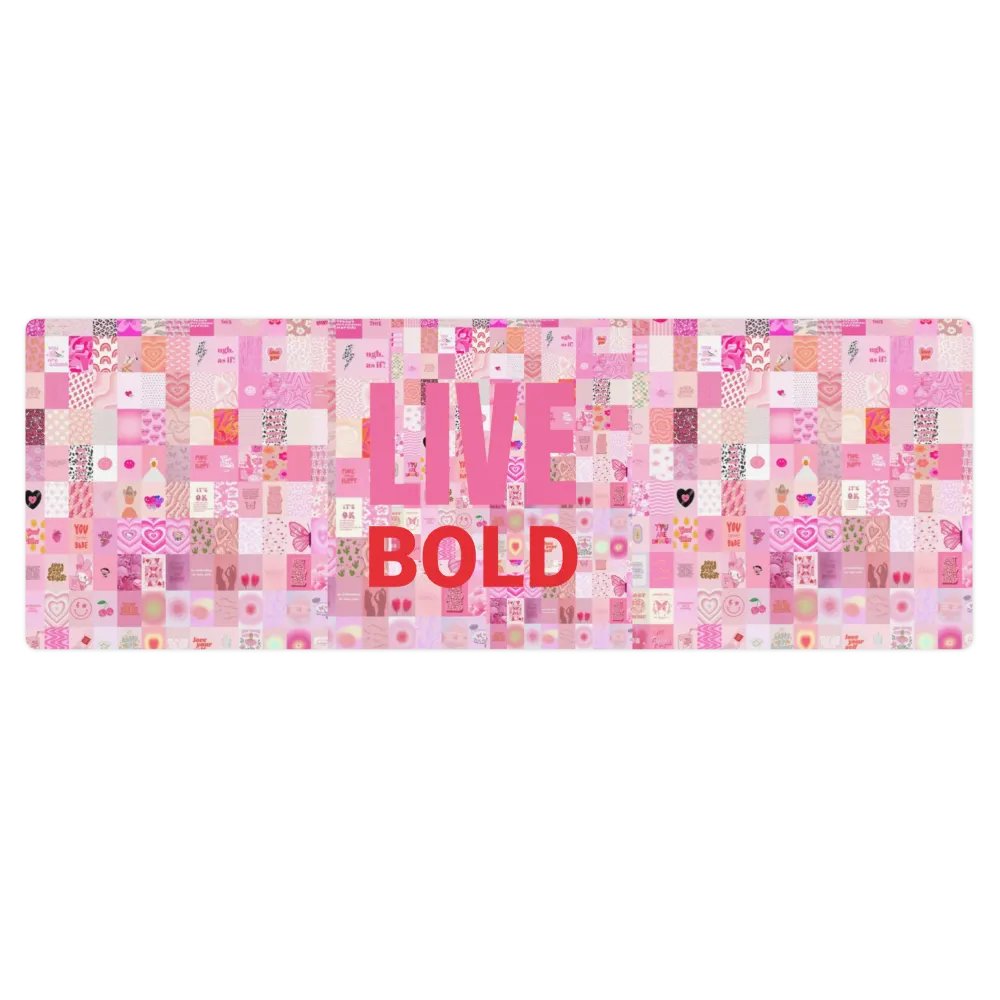 Live bold pink yoga mat product image (1)