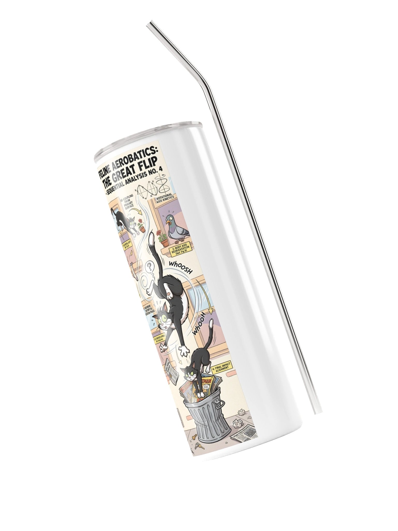 Feline Aerobatics Cat Tumbler product image (3)