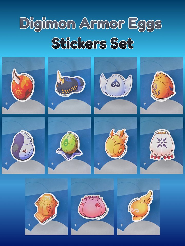 Digi Armor Eggs - Sticker product image (1)