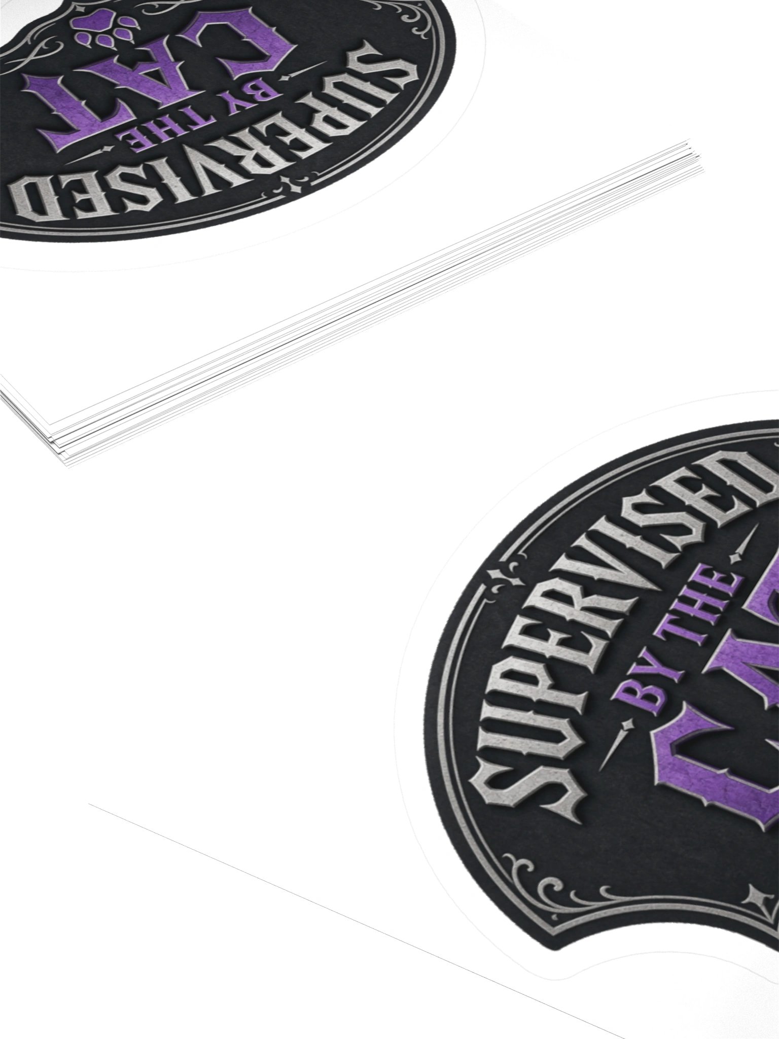 Supervised by the Cat Sticker product image (11)