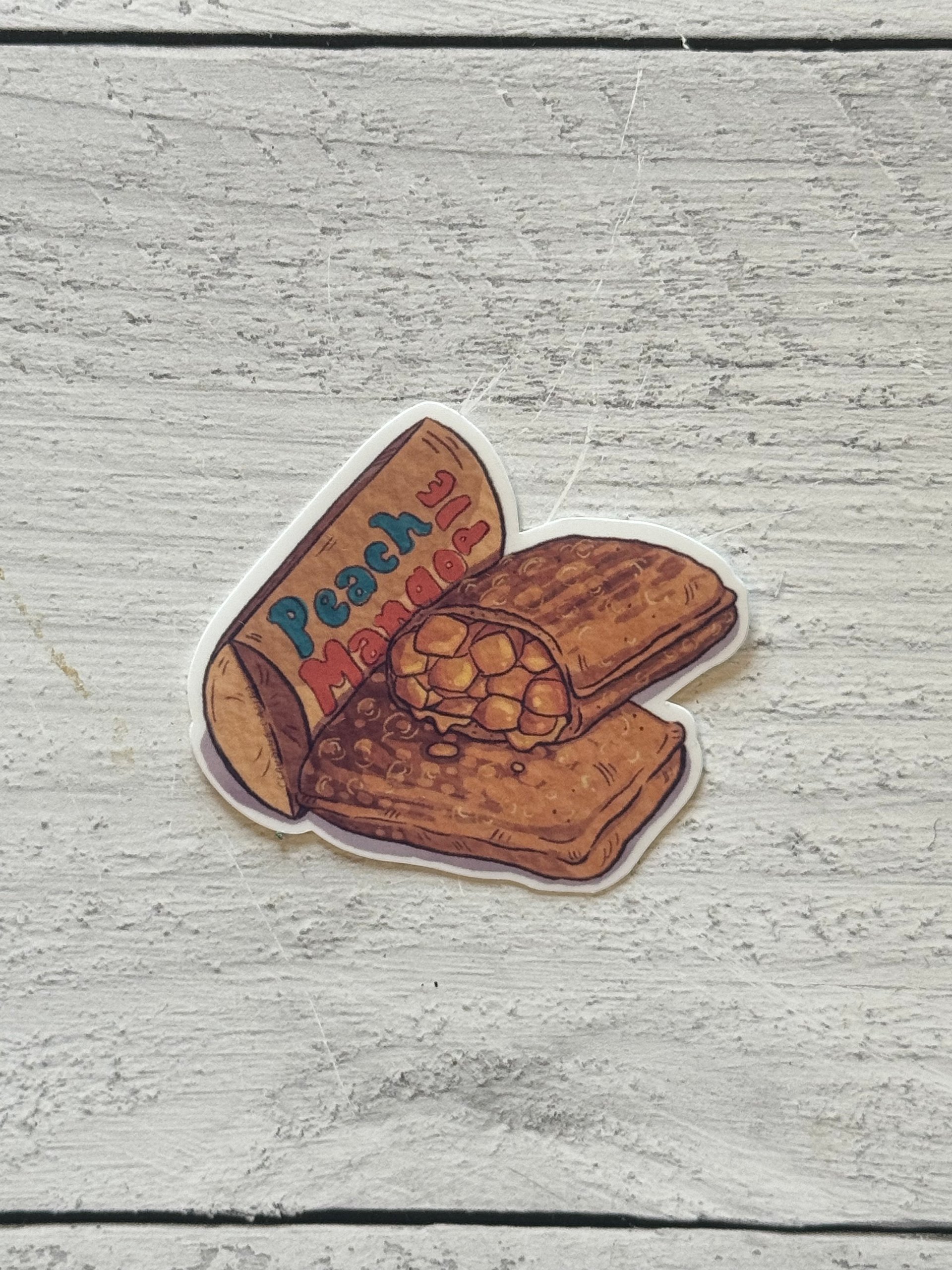 Peach Mango Pie Waterproof Vinyl Sticker product image (2)