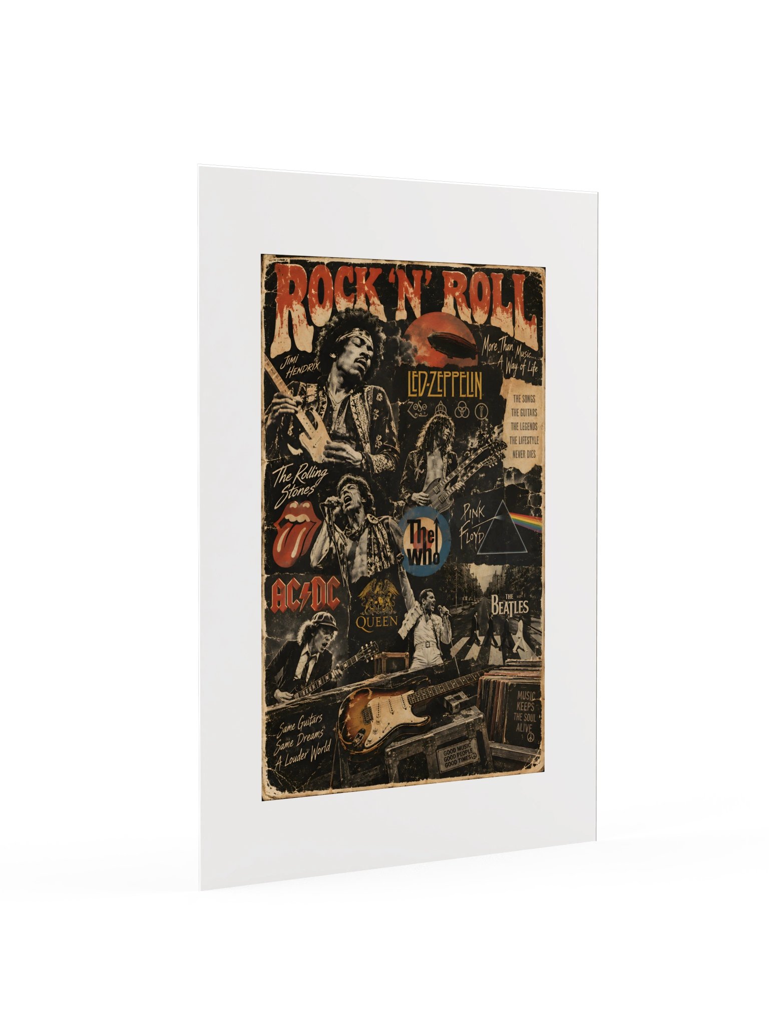 ROCK ’N’ ROLL FOREVER — Legends of the GOLDEN Era | Vintage Music Art Print 💎 product image (3)