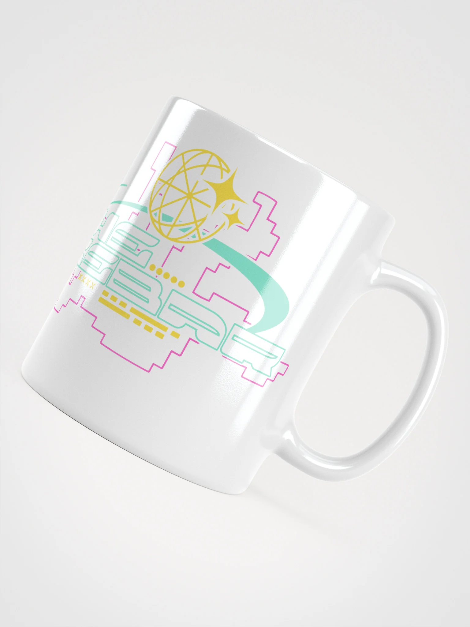 Cyberpunk inspired The SpaceBar sign mug white product image (4)