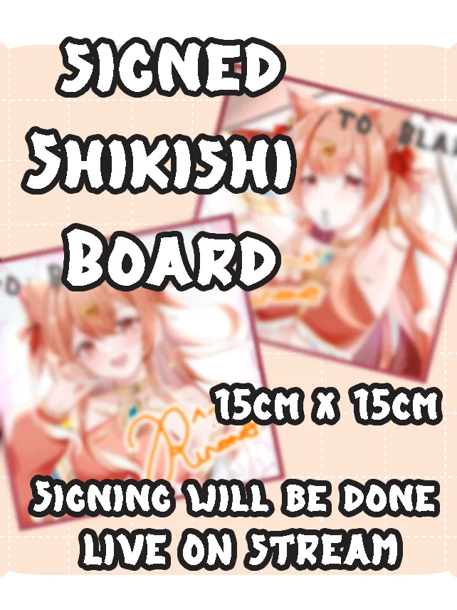 Signed Shikishi Board product image (1)