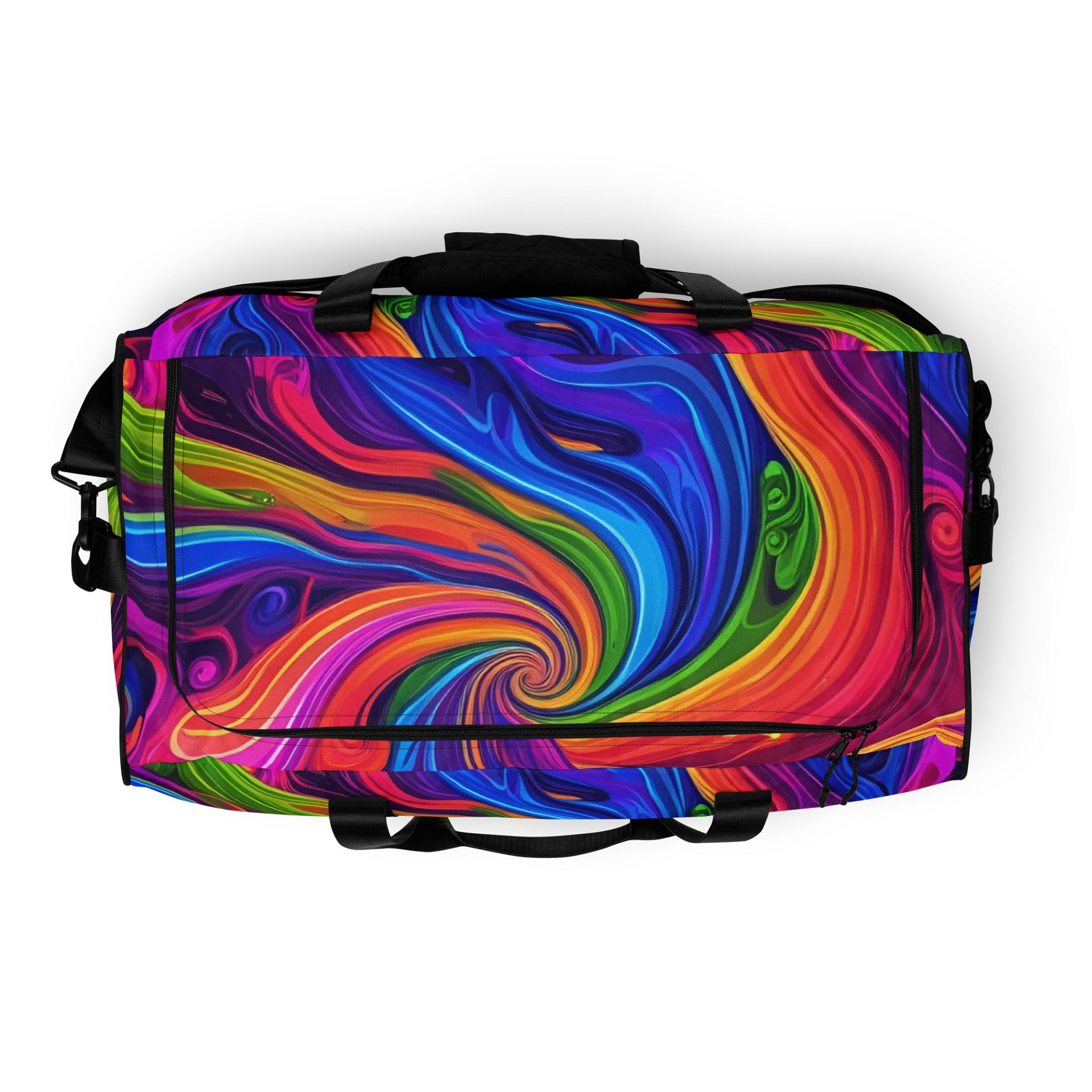 Vibrant Swirl All-Over Duffle Bag product image (8)
