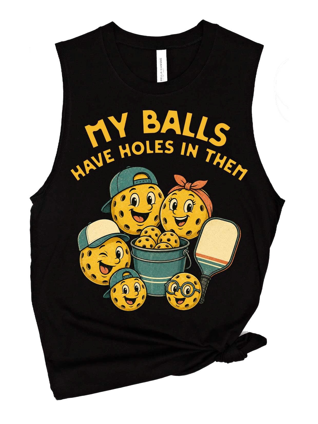 My Balls Have Holes in Them Pickleball Tank Top Funny Player Gift product image (1)