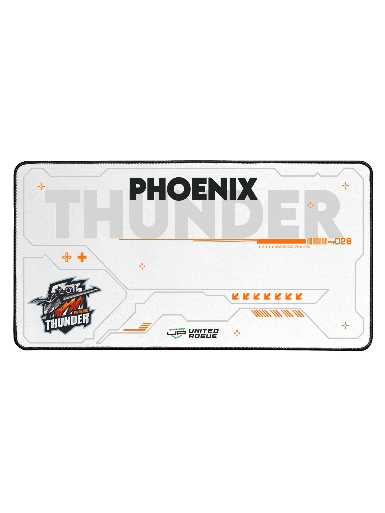 Phoenix Thunder White Desk Mat product image (1)