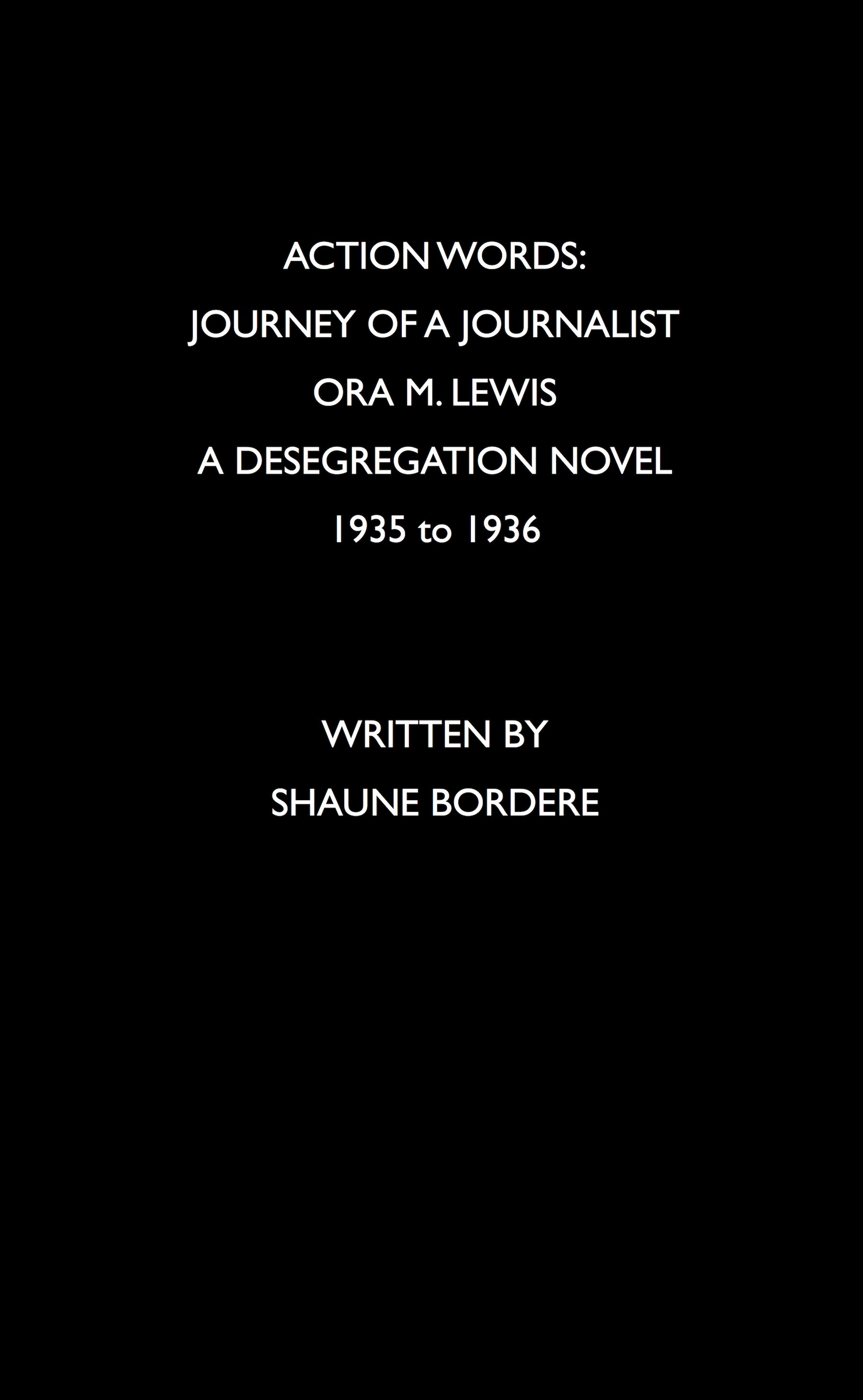 Action Words: Journey of a Journalist Novel product image (1)