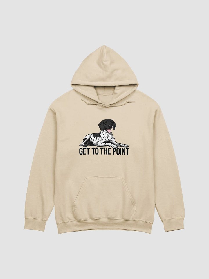 Get to the Point Hooded Sweatshirt of a German Shorthaired Pointer(Black Roan) | Funny Hoodie for GSP Pawrents product image (1)