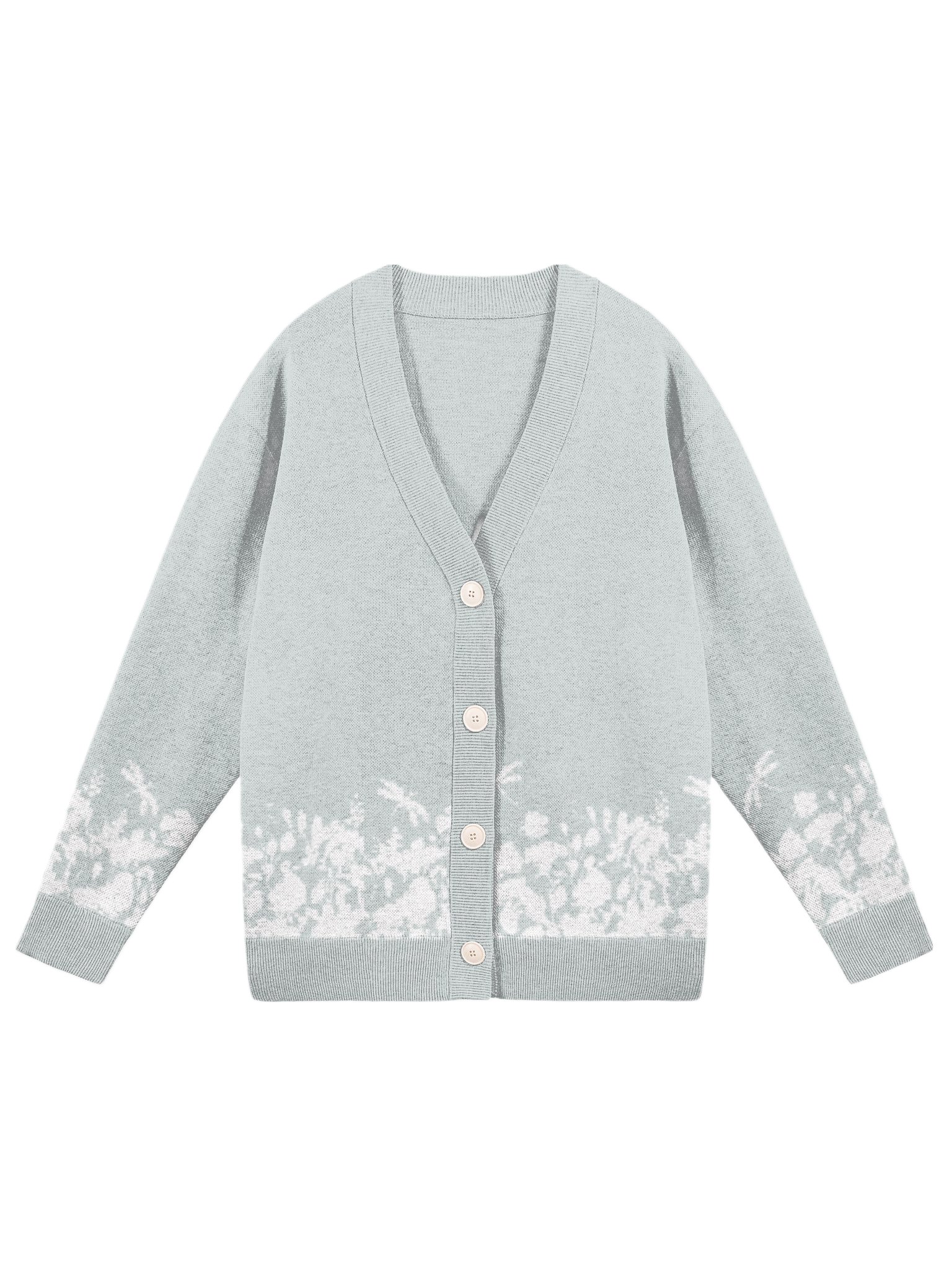 Flowers and Dragonflies Cardigan product image (1)
