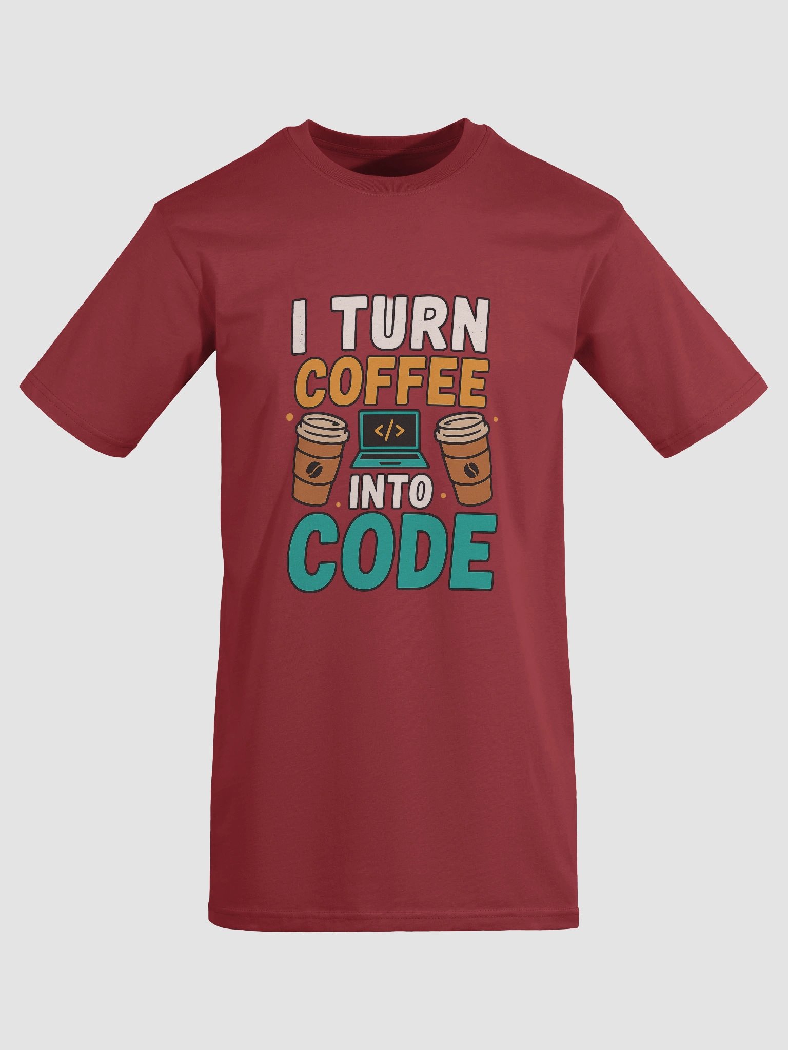 Coffee into Code + Coder Guy Tee product image (5)