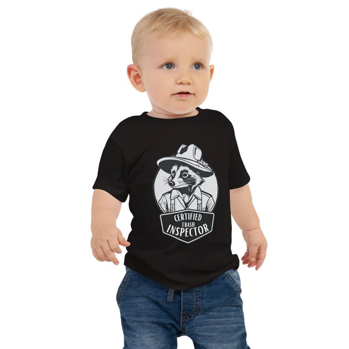 Certified Trash Inspector Baby Tee product image (1)