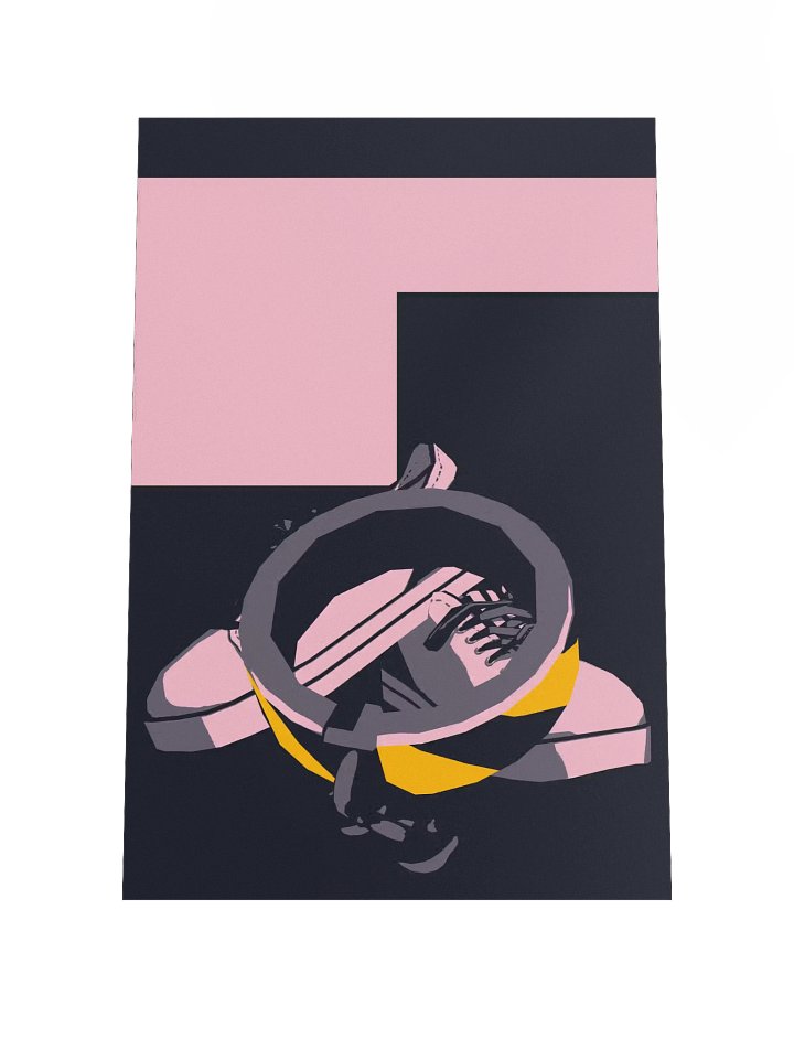 Collar Me Shocked minimalist poster product image (1)