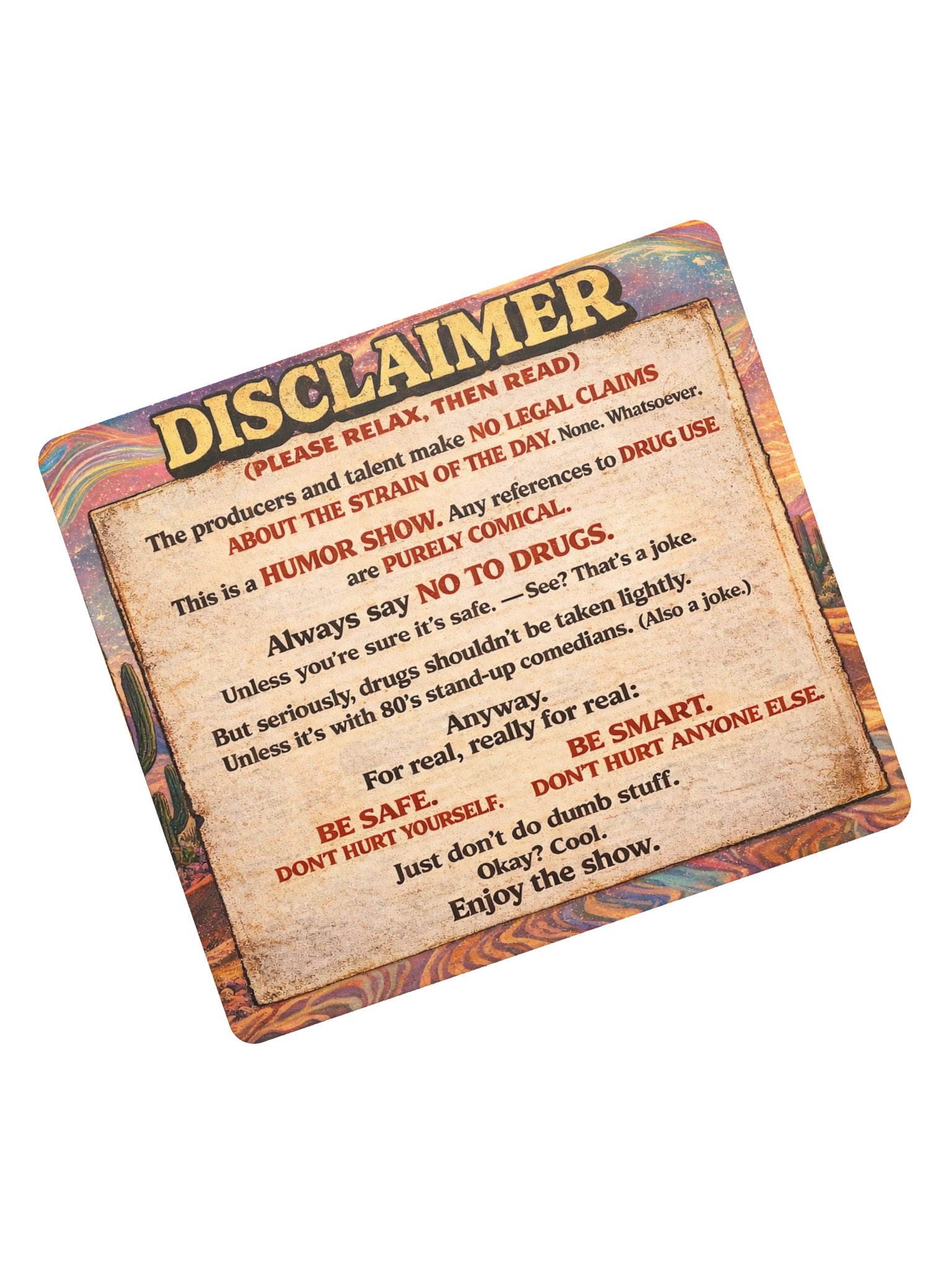 Disclaimer Mousepad product image (5)