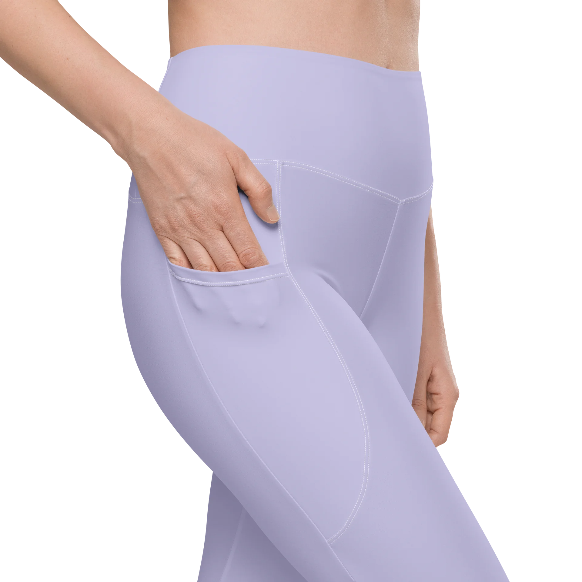 Light Purple Leggings with Pockets product image (9)