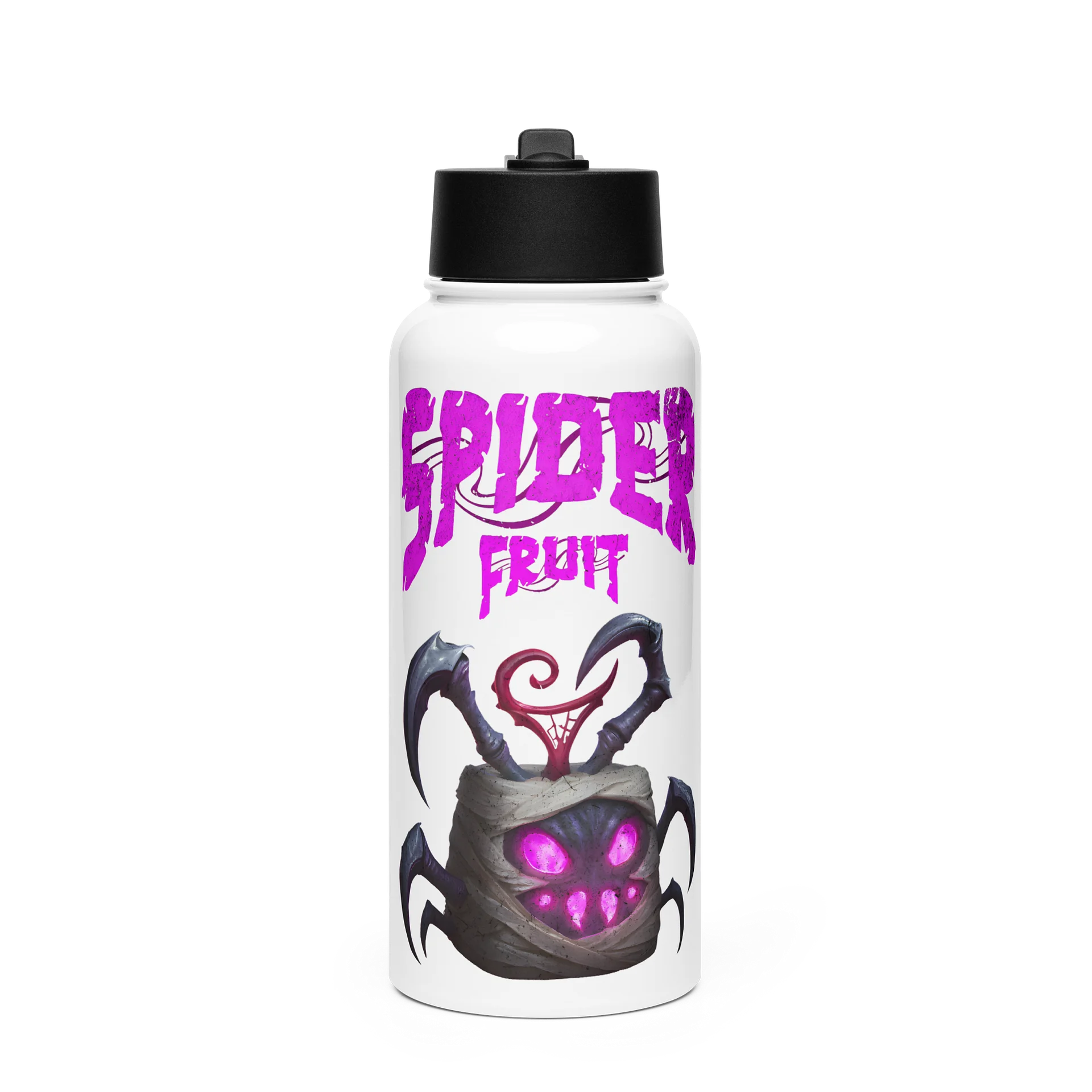 Spider Fruit Blox Fruits Gamer Stainless Steel Water Bottle With Straw Gift For Kids product image (1)