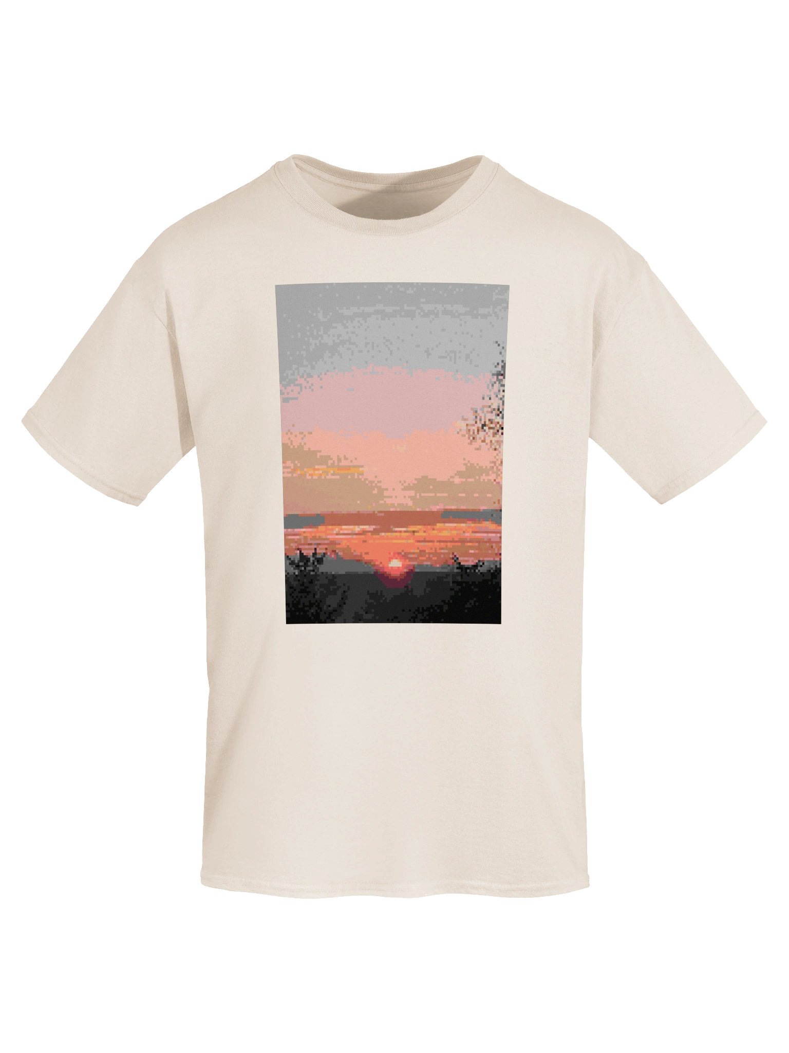 pixel sunset graphic tee product image (105)