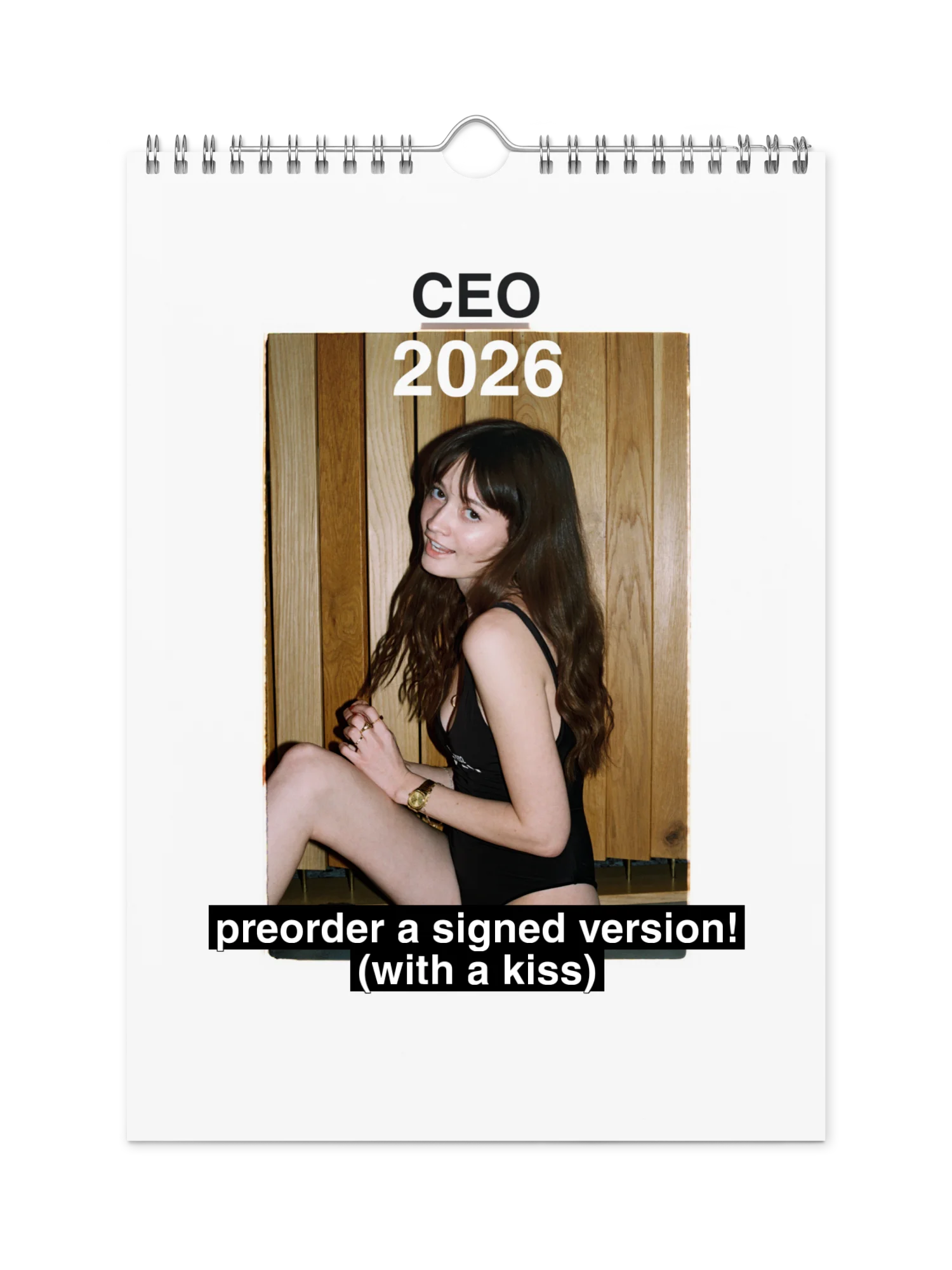 CEO 2026 Calendar Signed With a Kiss product image (2)