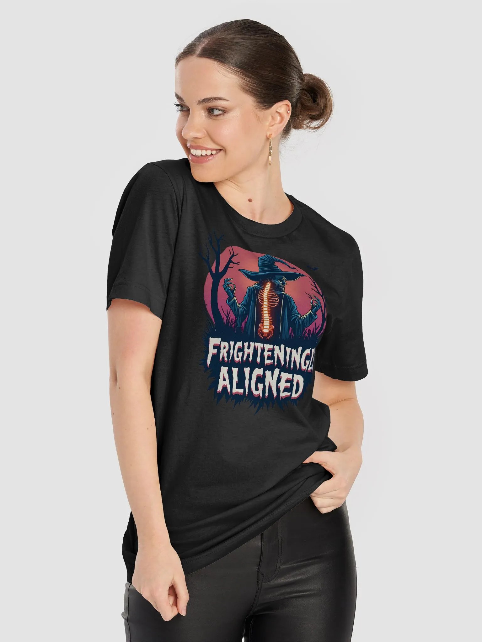 Glowing Spine Witch T-Shirt product image (22)