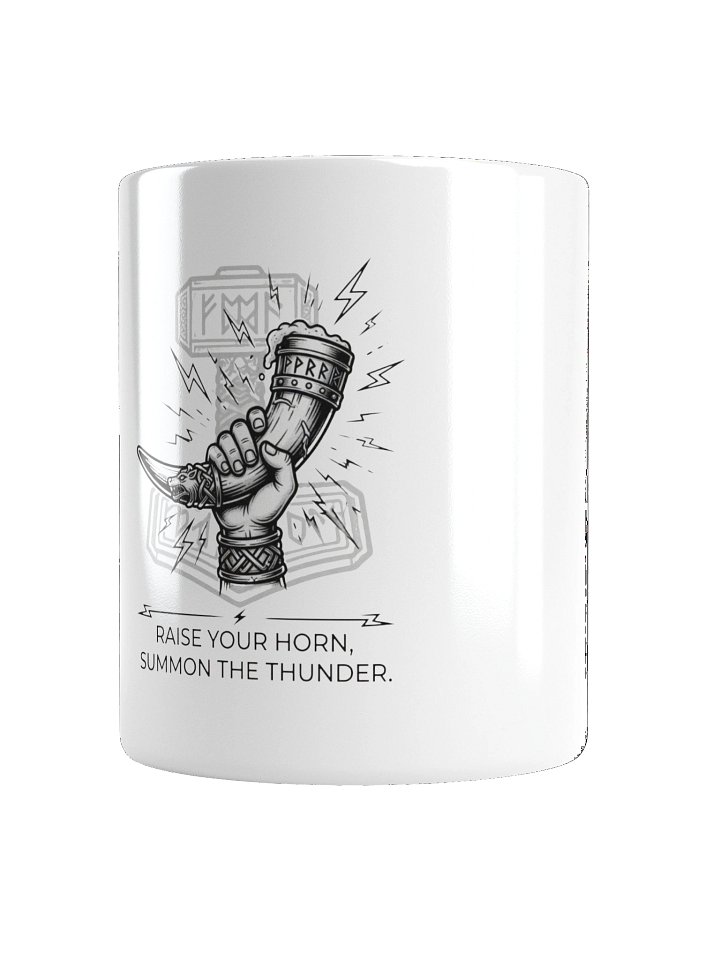 "Raise Your Horn, Summon the Thunder" – Heritage Mug product image (4)