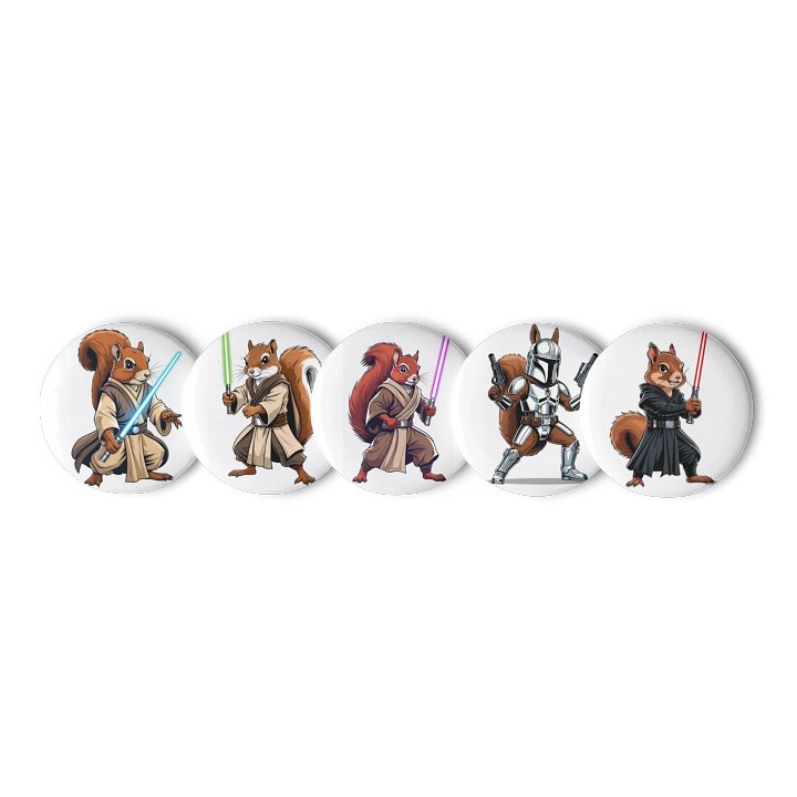 Squirrel Wars Button Set product image (1)