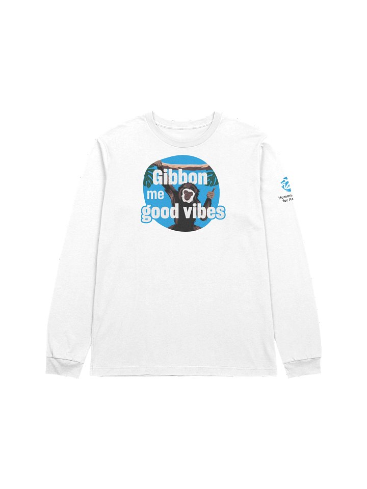 Gibbon me good vibes - Long sleeve tee product image (1)