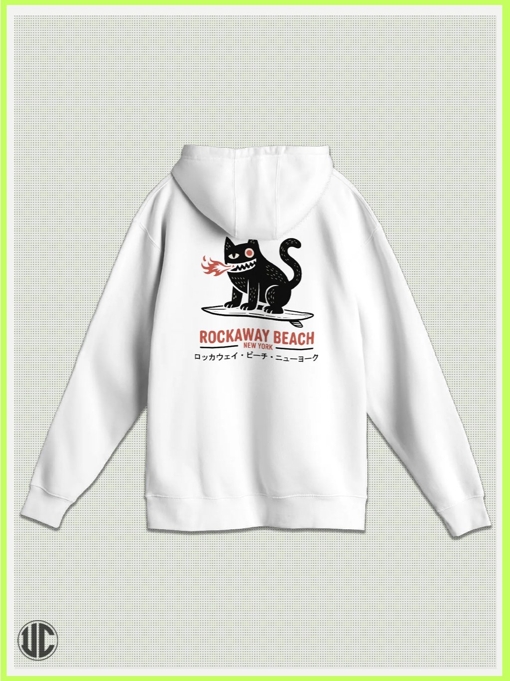 UnkoCon – Rockaway Beach NY Surfer Pullover Hoodie product image (1)