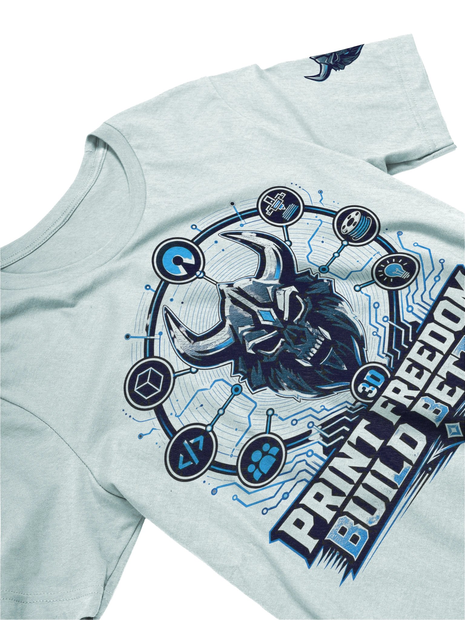 Build Better - Cyber Circuit Skull Tee product image (111)